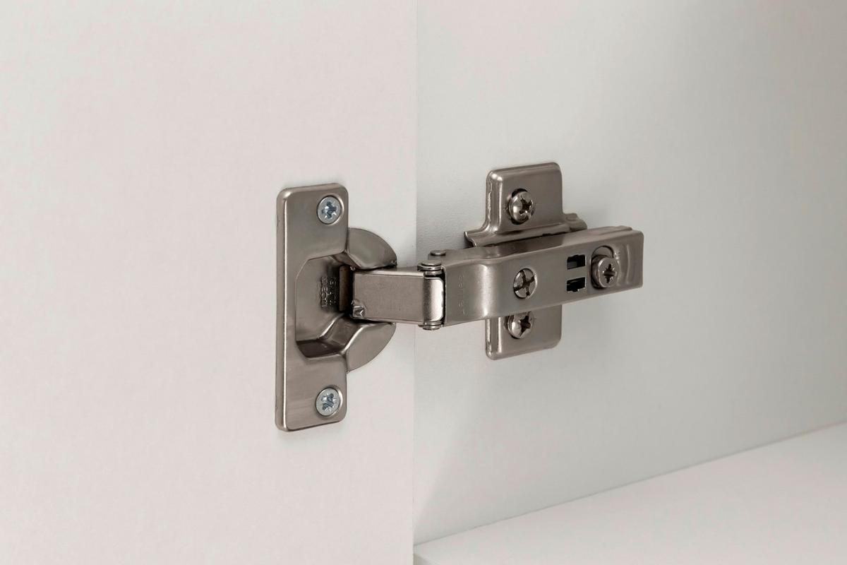 Küchenblock Rom m. Geräten Weiß/Eichefarben - Alufarben/Weiß, MODERN, Holzwerkstoff/Metall (300cm) - Held