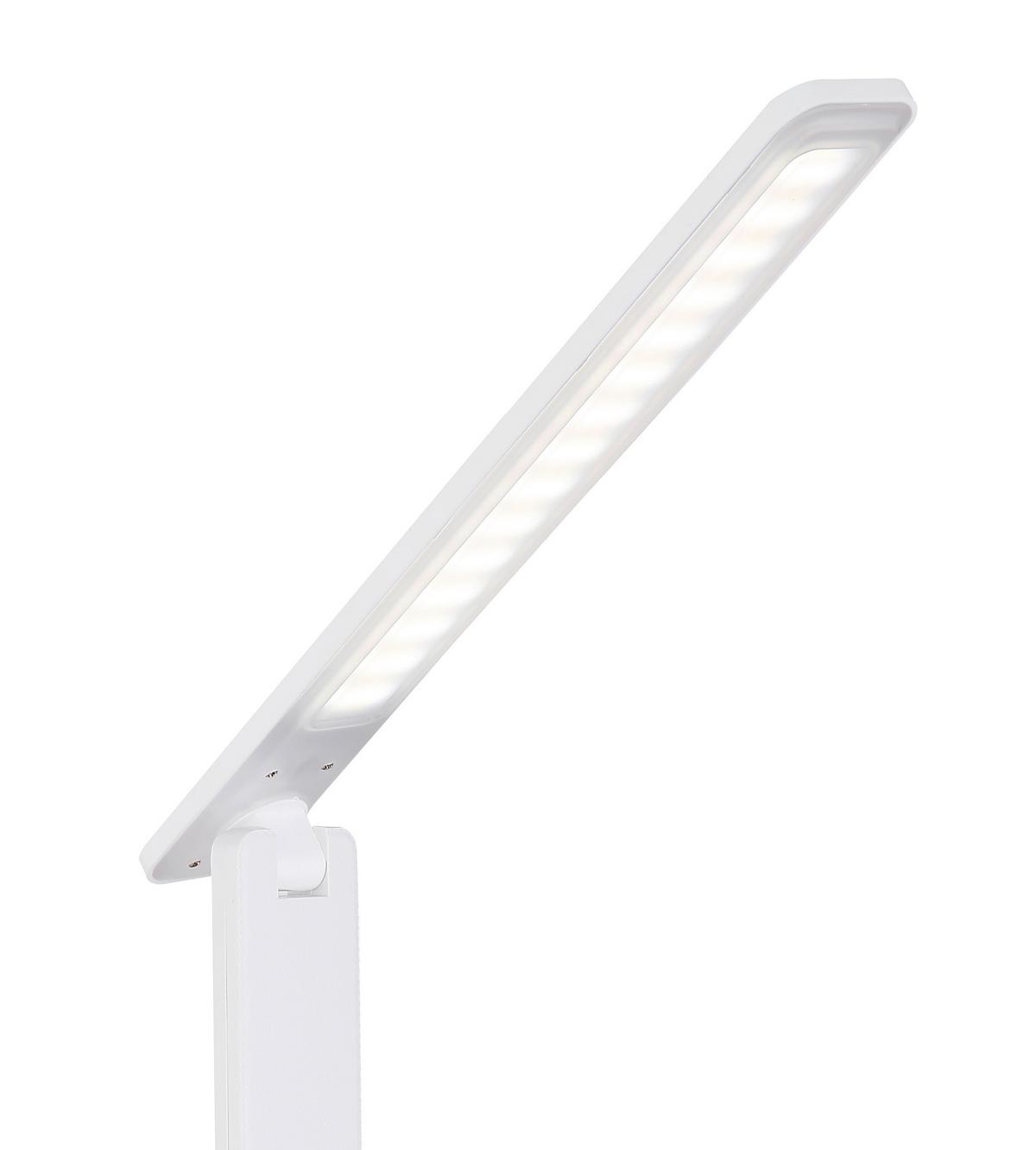 Namizna Led-svetilka Bulla, S Sijalko - bela/opal, Design, umetna masa (28,5/11,5/56,5cm) - Globo