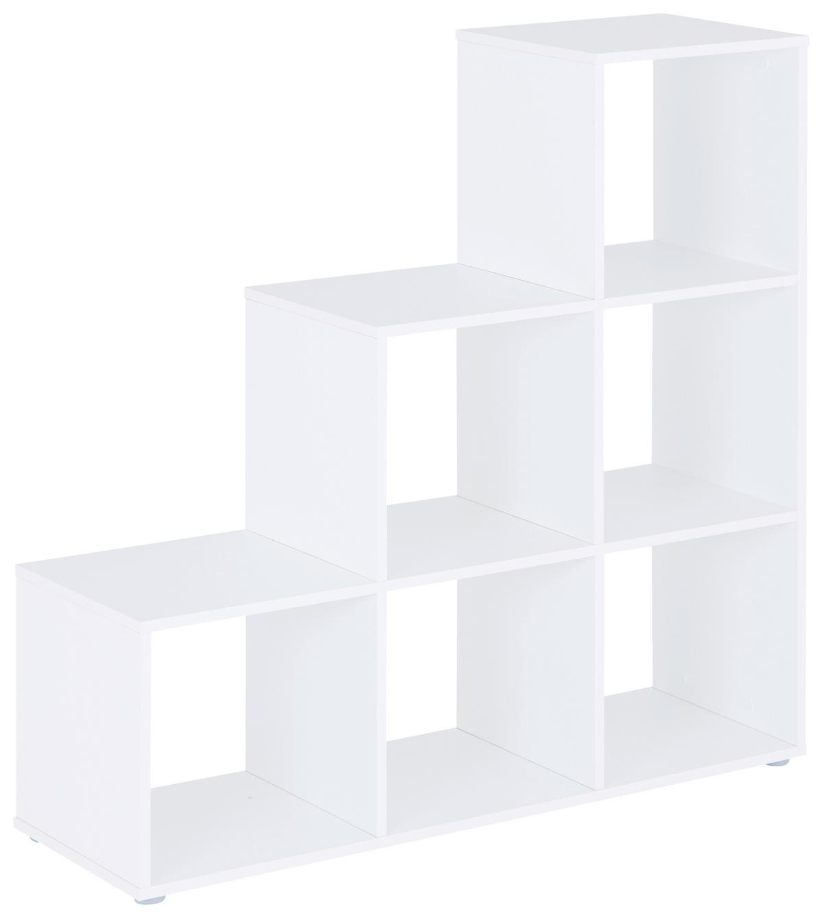 Etajeră PISA 3 - alb, Modern, material pe bază de lemn (112/113/35cm) - Modern Living