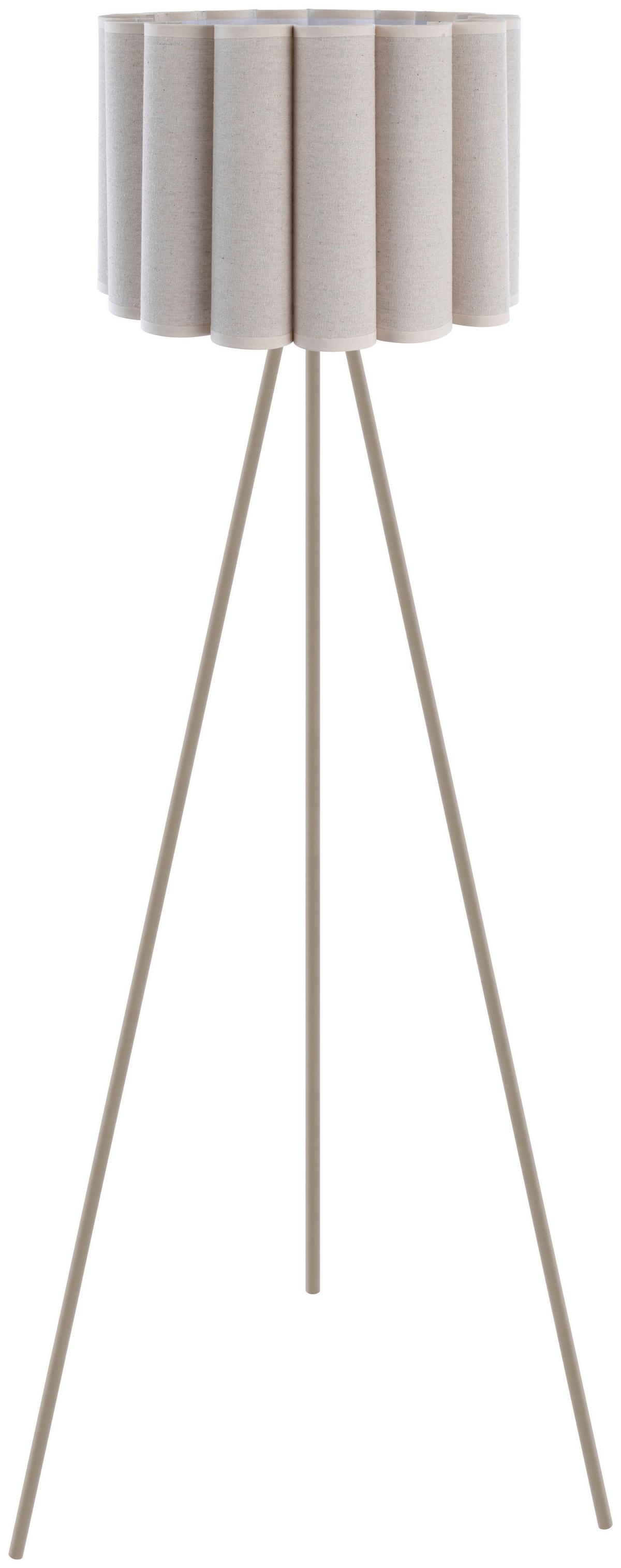 Stoječa Svetilka Sejla, Ca. 50/50/150 Cm - bež, Moderno, kovina/tekstil (50/50/150cm) - Mömax