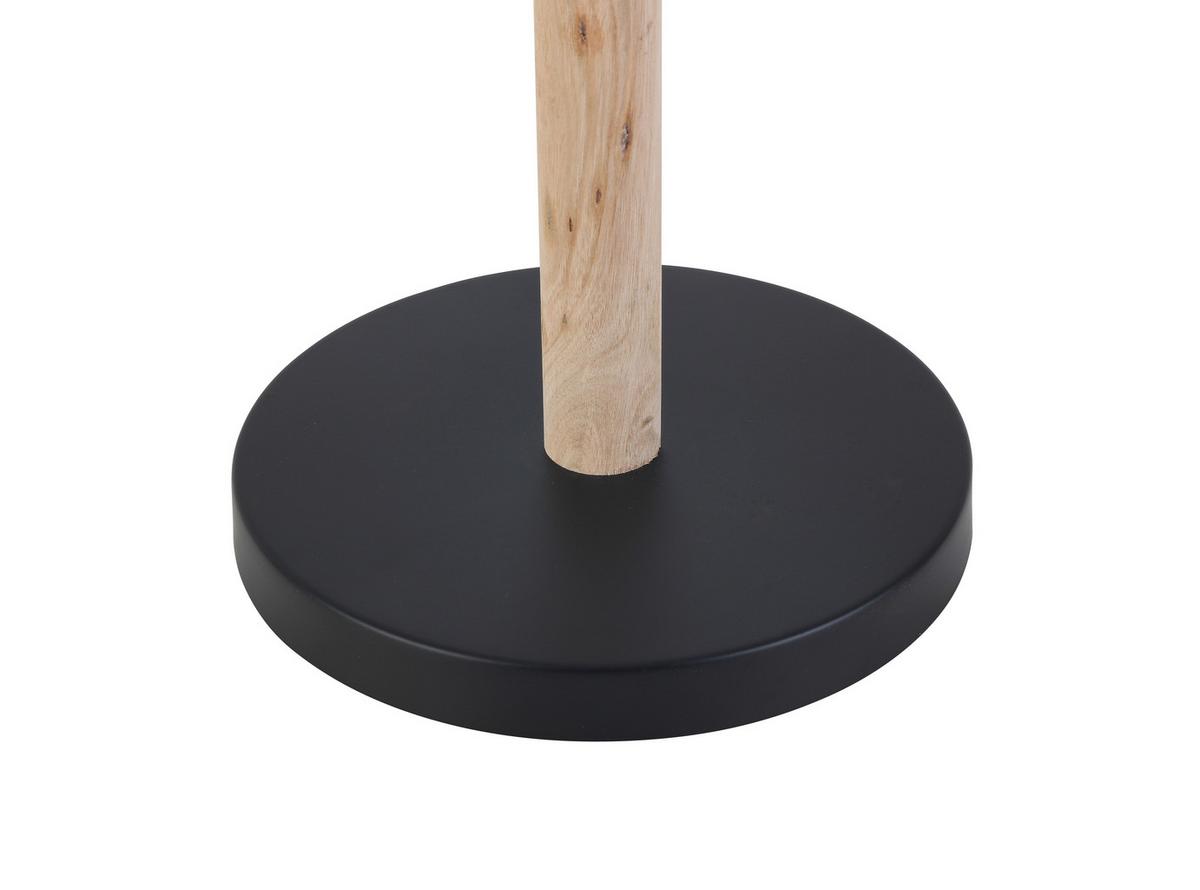 Állólámpa Porfiro - natúr színű/fekete, Modern, fa/fém (22/150cm) - Bessagi Home