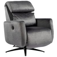 Tv-fotelj Riva, Siva - črna/barve grafita, Moderno, kovina/tekstil (71/108/176cm)