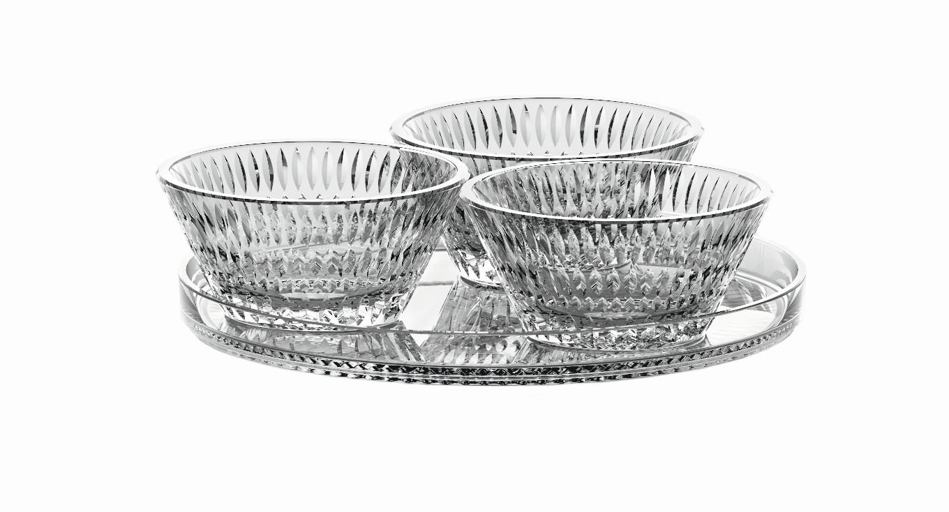 PÓŁMISEK DO SERWOWANIA 105766 - przejrzysty, Basics, szkło (1,2kg) - Nachtmann