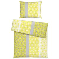 Ágyneműhuzat-garnitúra Selma Selma - sárga/fehér, Konventionell, textil (140/200cm) - Best Price