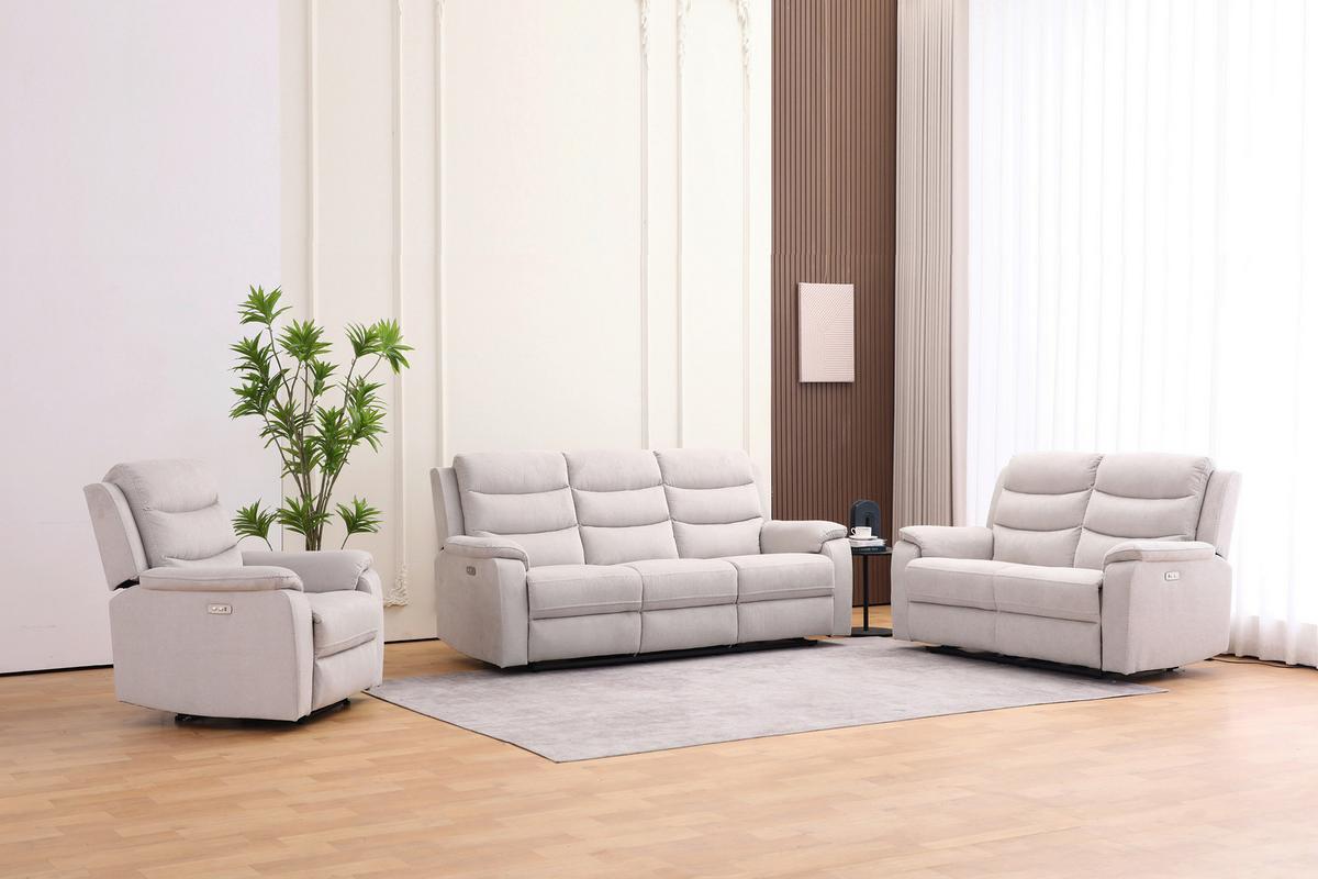 Relaks Fotelja Manchester - bež/crna, Konvencionalno, tekstil/plastika (82/103/96cm) - Ondega