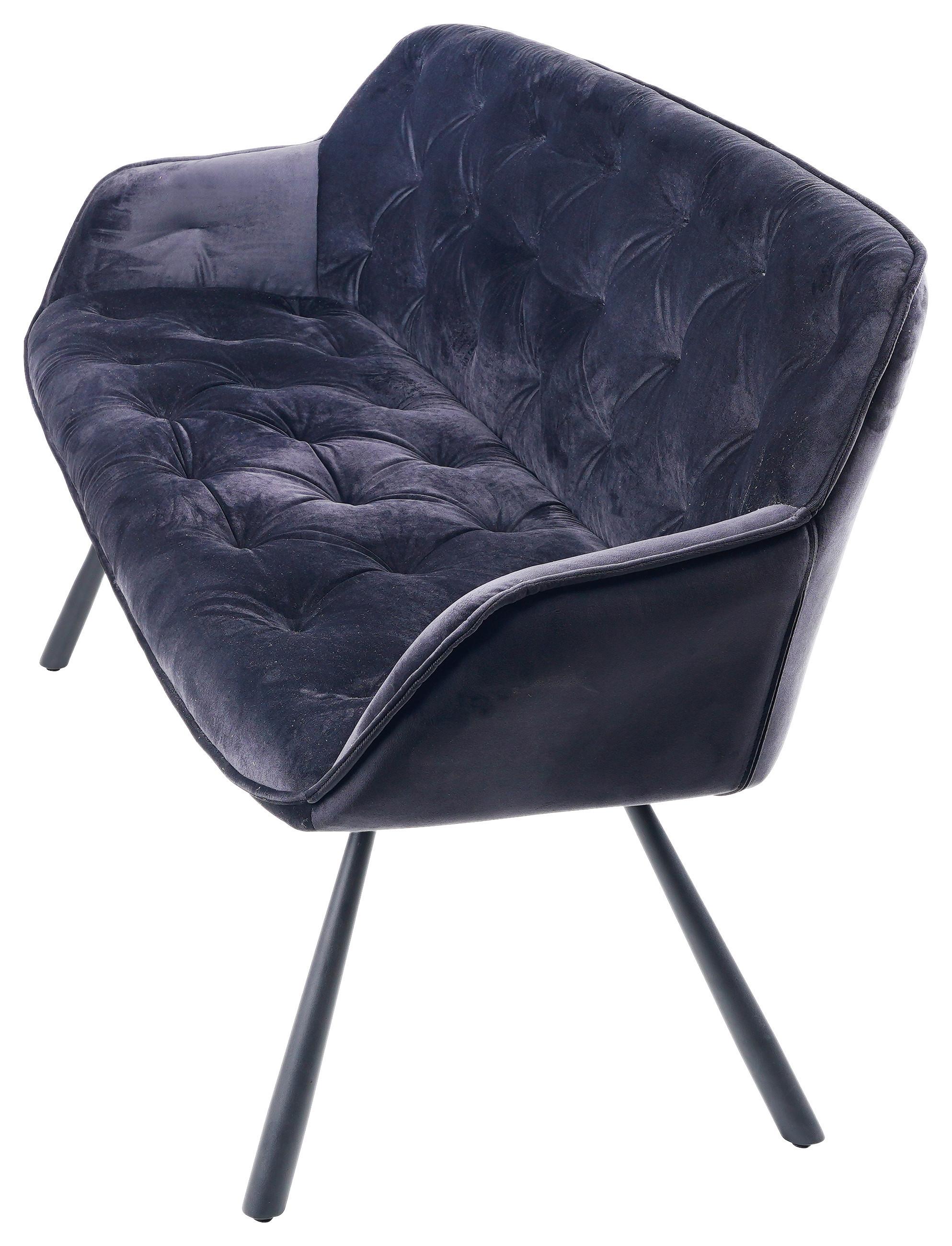 SITTBÄNK EILEEN - svart, Modern, metall/textil (171/88/65cm) - Mömax
