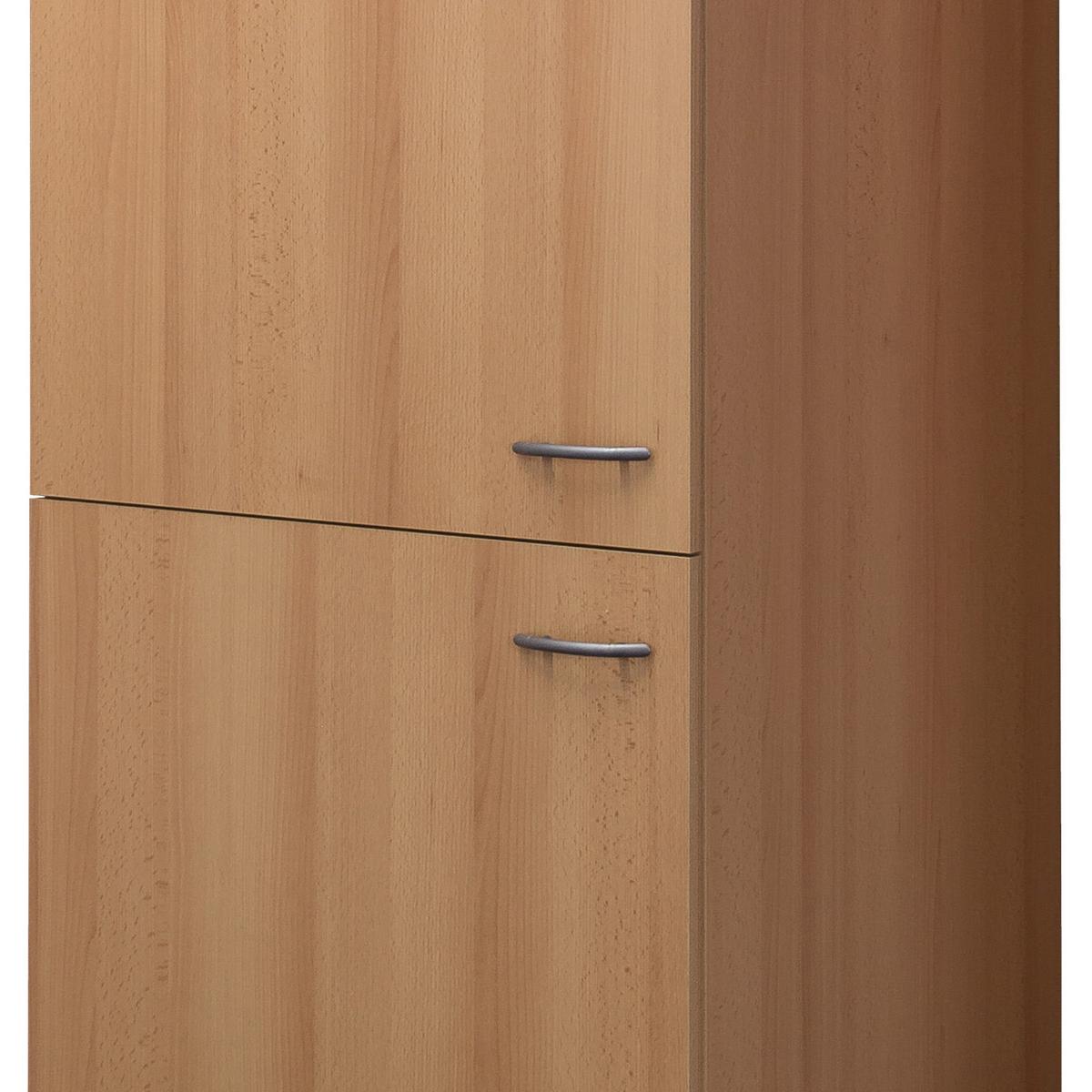 Omara Za Vgradno Napravo Nano, Barva Bukve - barve nerjavečega jekla/barve bukve, Moderno, umetna masa/leseni material (60/200/57cm) - FlexWell