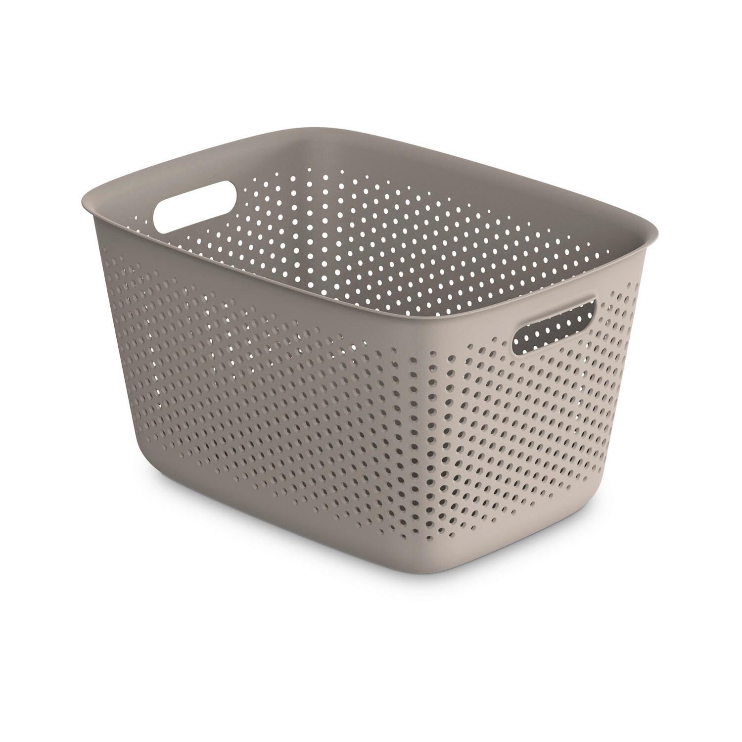 Coșuleț pentru depozitare Maja - cca. 17L - taupe, Modern, plastic (39/29/22cm) - Mömax