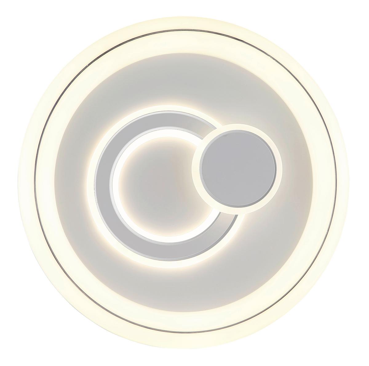 Plafonieră cu LED Ruiz - alb, Konventionell, plastic/metal (48/7,5cm) - Globo