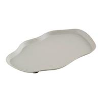 Dekotablett Esana I Beige - Beige, Modern, Metall (12/1/8cm) - Modern Living