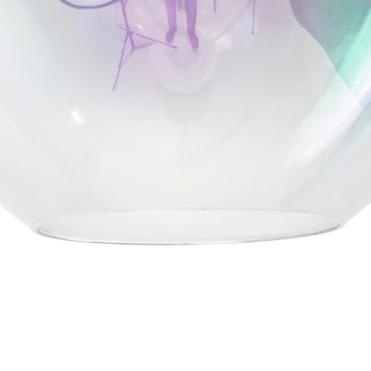 Hängeleuchte Reni Champagnerfarben max.120 Watt - Champagner/Transparent, MODERN, Glas/Kunststoff (86/18/120cm)