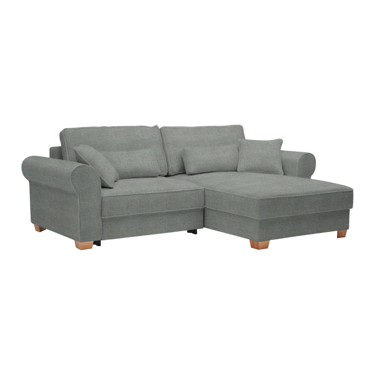 Wohnlandschaft Angelo Grau - Grau, MODERN, Holz/Holzwerkstoff (255/92/185cm) - Mömax