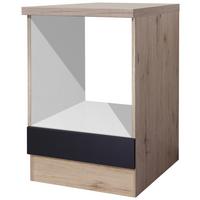 Omara Za Vgradnjo Štedilnika Milano, Antracit, Hrast, Š. 60 - barve hrasta/antracit, Moderno, leseni material (60/86/60cm) - FlexWell