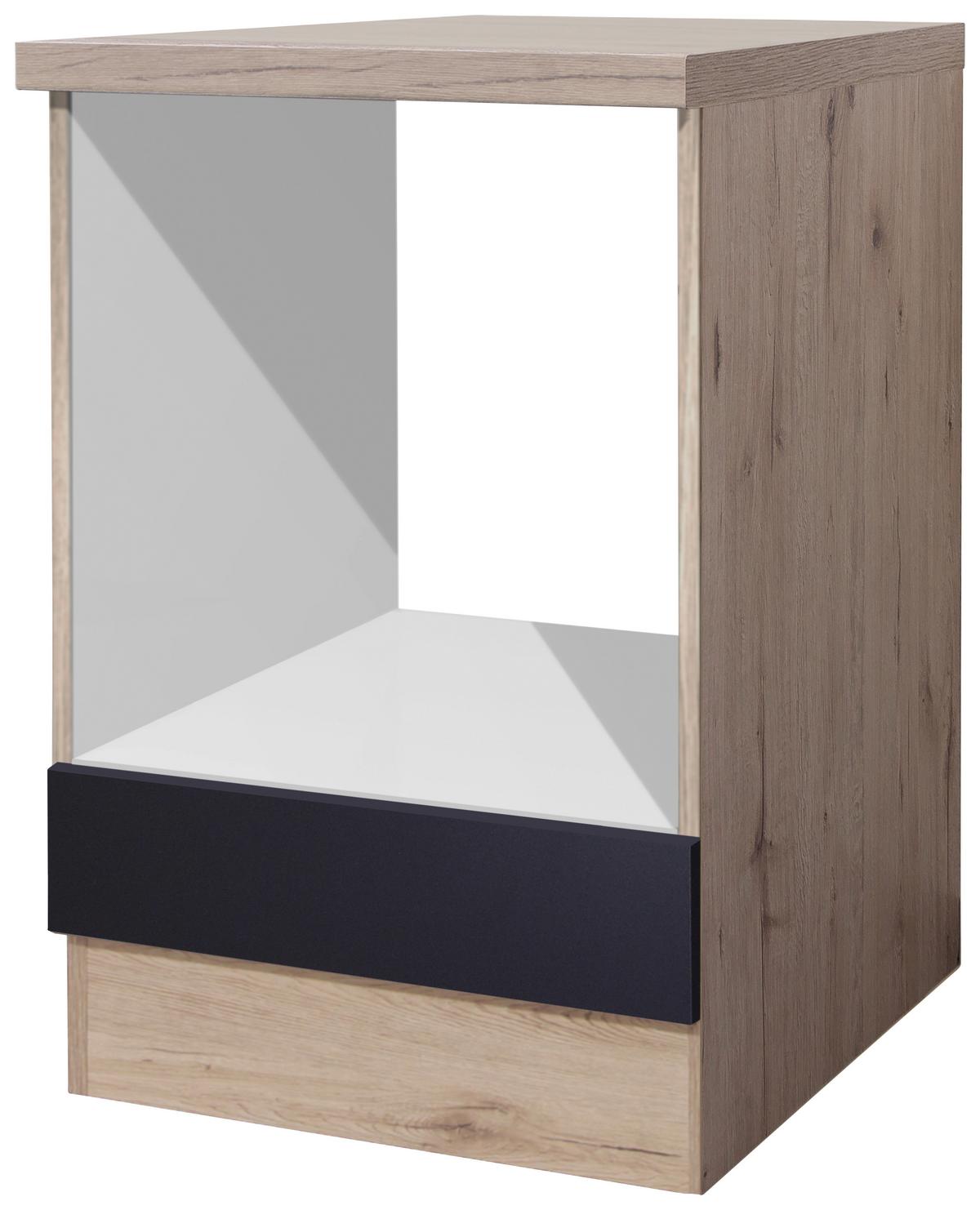 Omara Za Vgradnjo Štedilnika Milano, Antracit, Hrast, Š. 60 - barve hrasta/antracit, Moderno, leseni material (60/86/60cm) - FlexWell