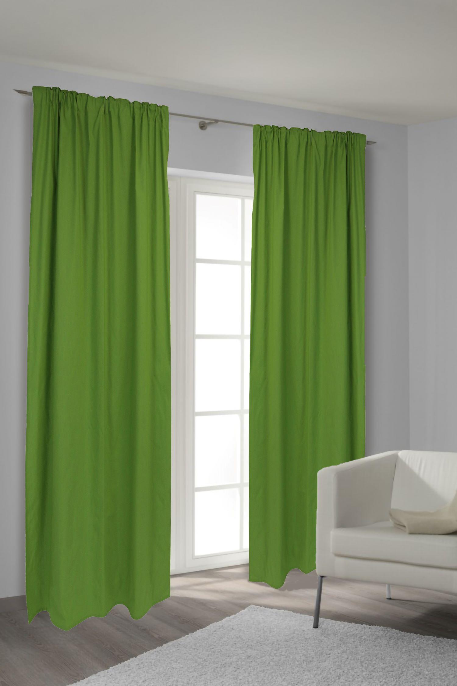 Draperie gata confecționată Emoțion - verde (140/240cm)