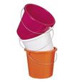 Găleată Rosi -based- - roz aprins/alb, plastic/metal (23,2/20cm) - Based Găleată Rosi -based- - roz aprins/alb, plastic/metal (23,2/20cm) - Based