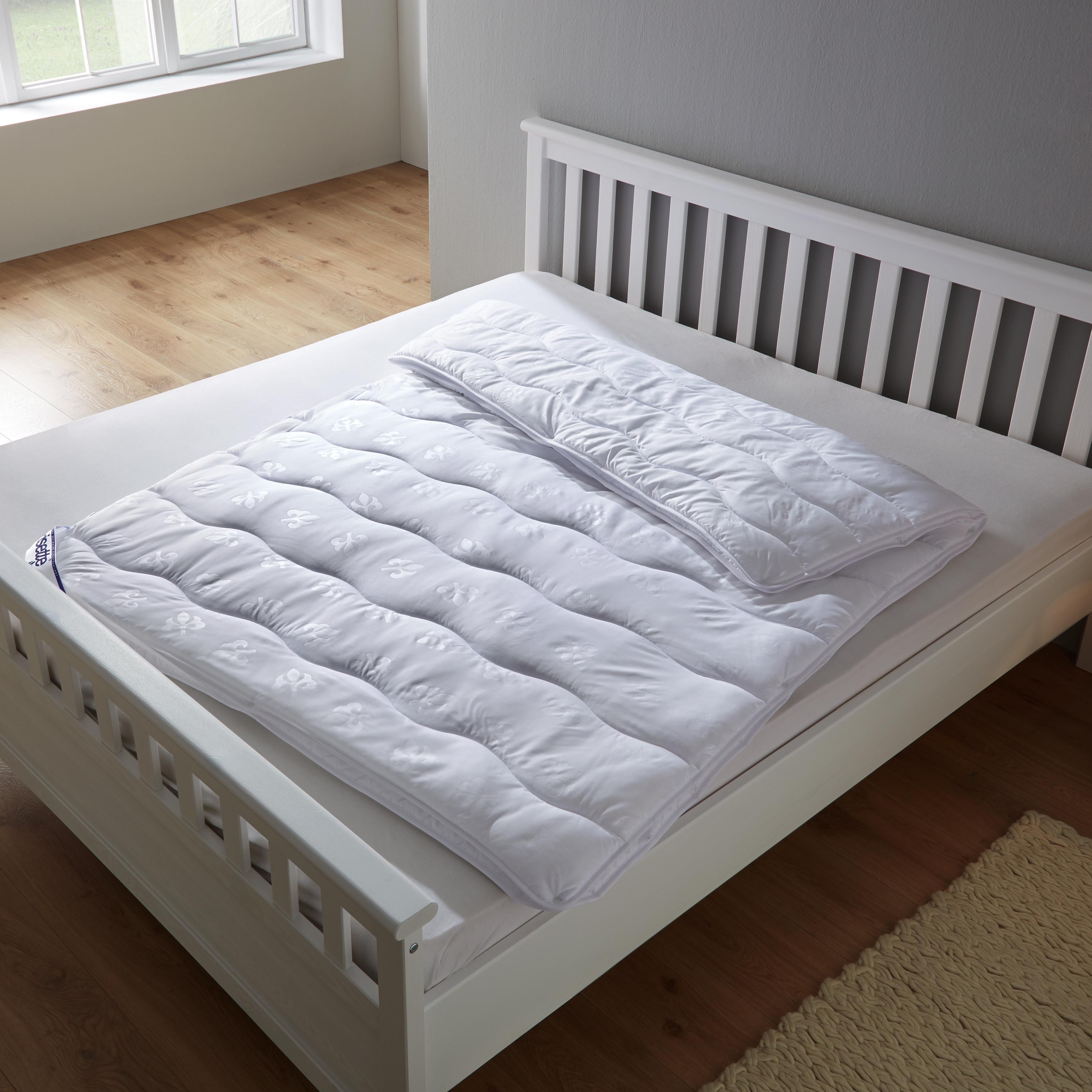 Vierjahreszeiten Bettdecke Irisette ca.135x200 cm - Weiß, MODERN, Textil (135/200cm) - Irisette