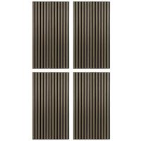 PANEL AKUSTYCZNY AKUSTIKPANEEL WALNUT JK - czarny/kolor orzecha włoskiego, Konventionell, tworzywo sztuczne/drewno (104/52/2,2cm)