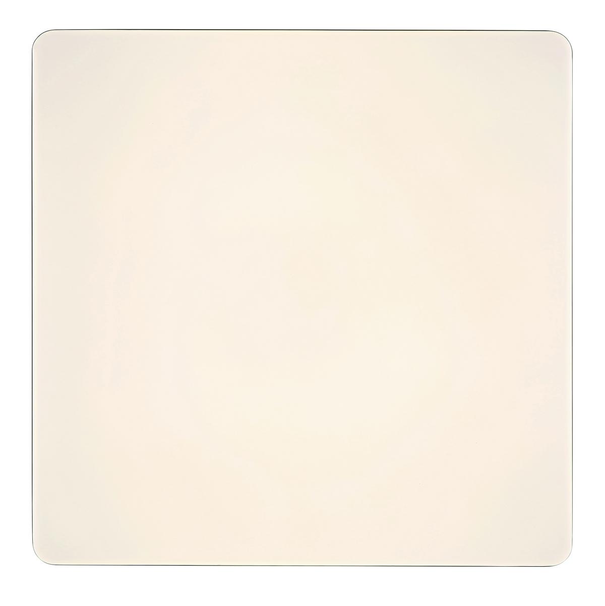 LED-DECKENLEUCHTE 48025OBSH ULLY - Weiss/Schwarz, Konventionell, Kunststoff/Metall (48,5/48,5/6,6cm) - Globo