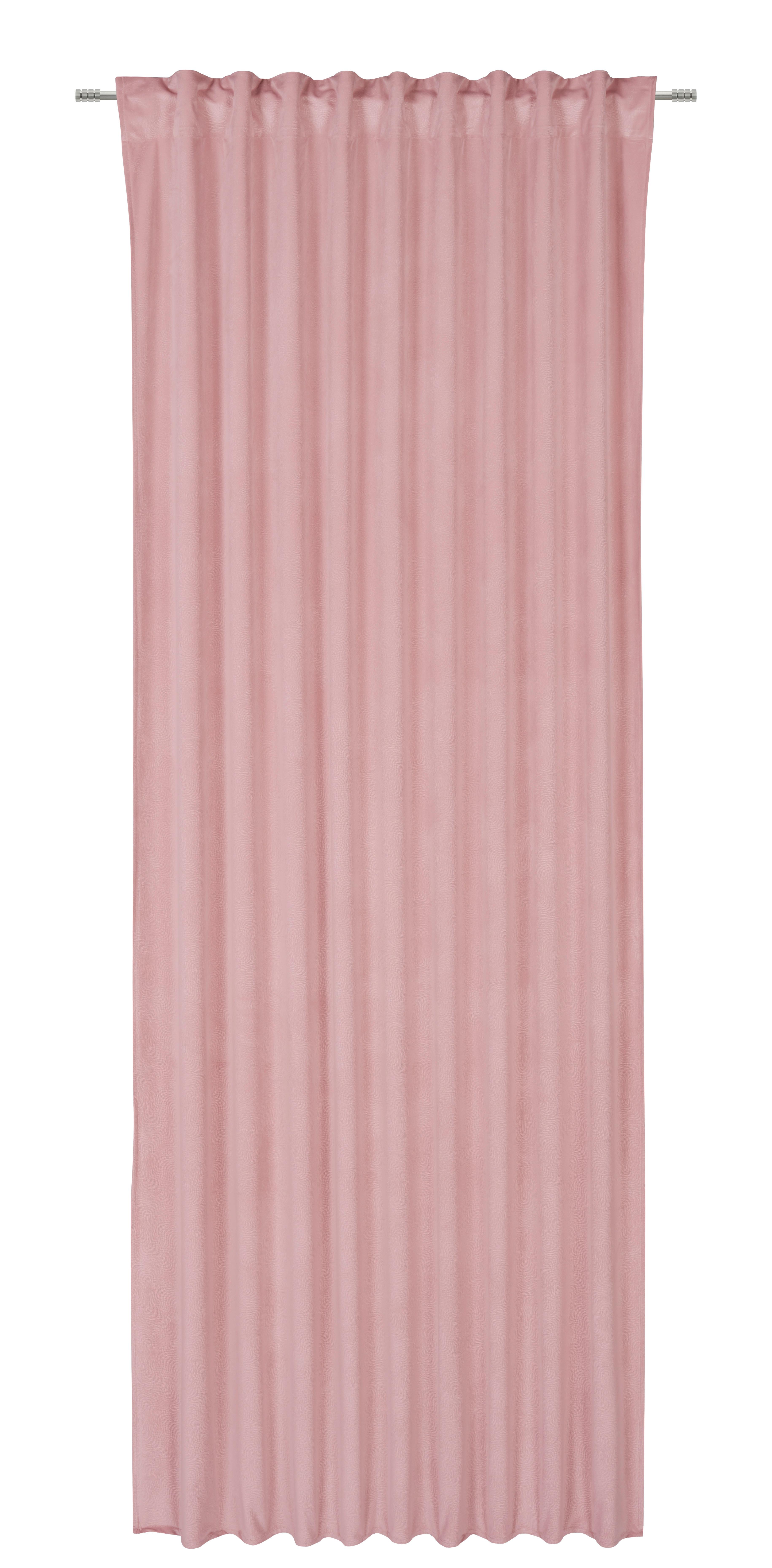 Készfüggöny Bianca - rózsaszín, Konventionell, textil (140/245cm) - Modern Living