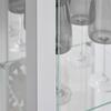 VITRINSKÅP ALBI -EXKLUSIV- - vit/svart, Modern, trämaterial/glas (33/189/33cm) - Mömax