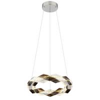 LED-Hängeleuchte Karilion Klar max. 24 Watt - Klar, Design, Kunststoff/Metall (37,5/130cm) - Globo