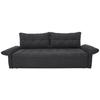 Canapea Bigsofa PASCAL - negru, Basics, plastic/lemn (221/91/107cm) - Modern Living