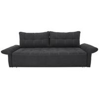 Canapea Bigsofa PASCAL - negru, Basics, plastic/lemn (221/91/107cm) - Modern Living
