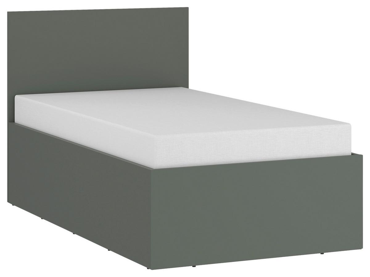 Krevet Pozzi - zelena/crna, Moderno, drvni materijal/plastika (90/200cm) - Modern Living