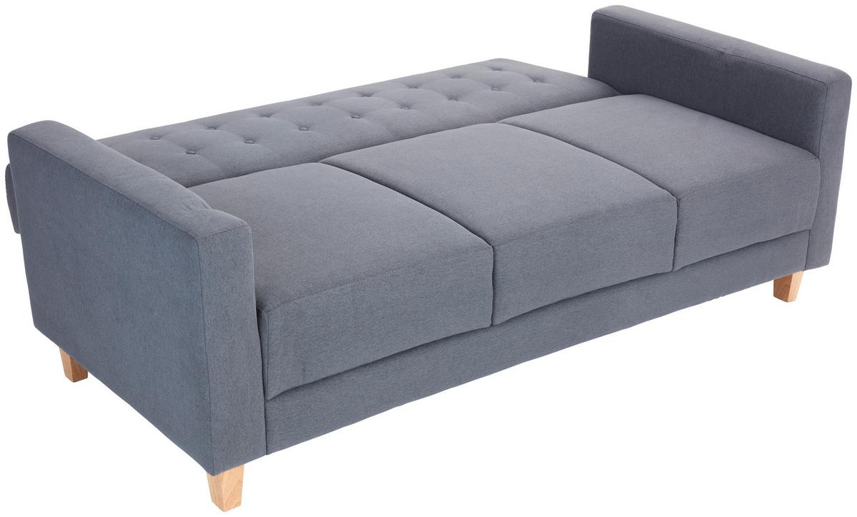 Zofa Levi, Siva, Ležišče - siva/naravne barve, Moderno, tekstil/les (208/85/88cm)