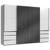Ormar S Kliznim Vratima Level 36c - bijela/siva, Moderno, drvni materijal (300/216/65cm) - Modern Living