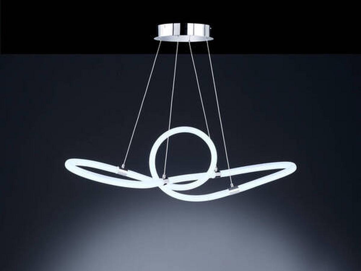 LED-Hängeleuchte Mira Weiß max. 40 Watt - Weiß, Design, Kunststoff/Metall (92,5/30,5/150cm) - Globo