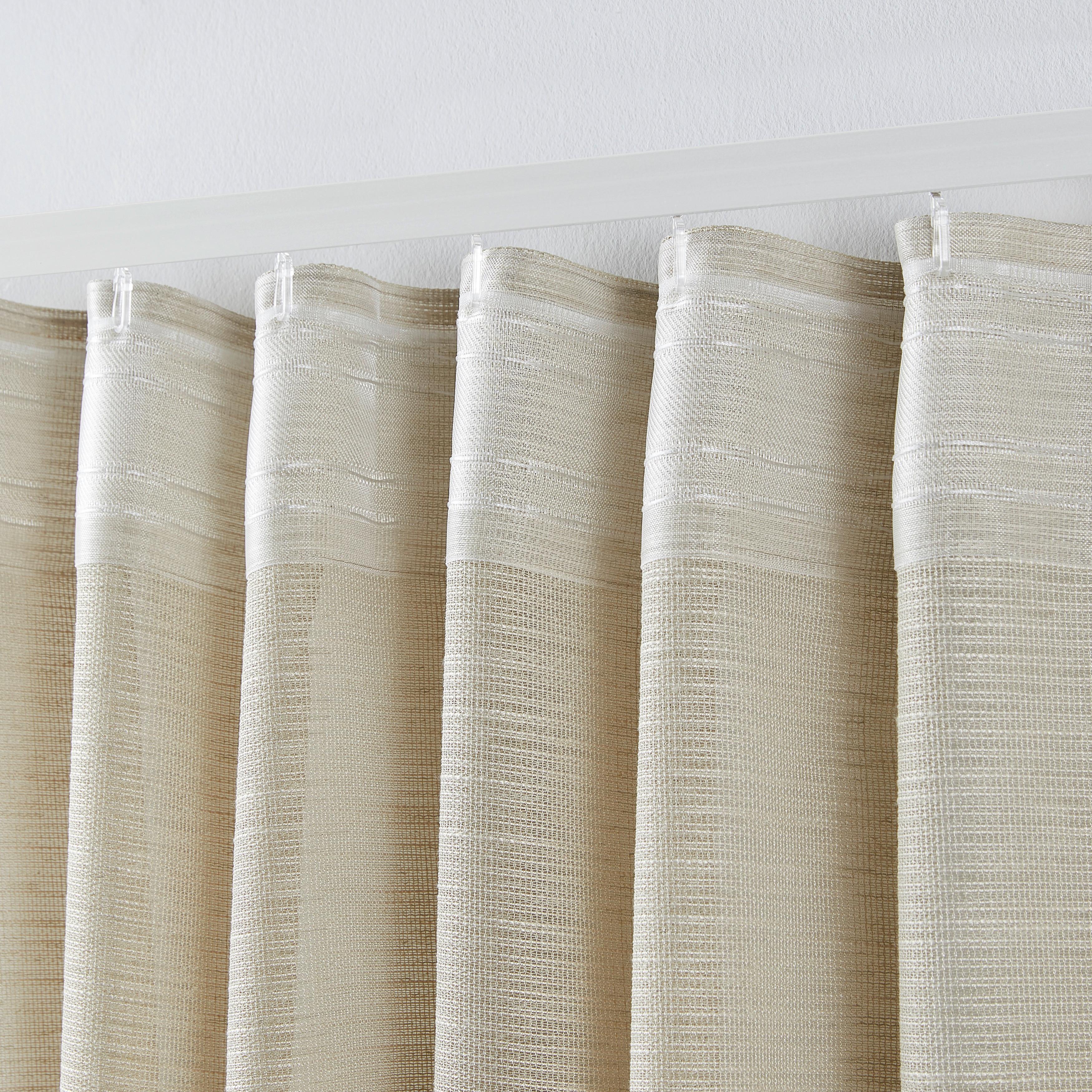 GARDINLÄNGD EVA - beige, Romantik / Lanthus, textil (140/255cm) - Premium Living
