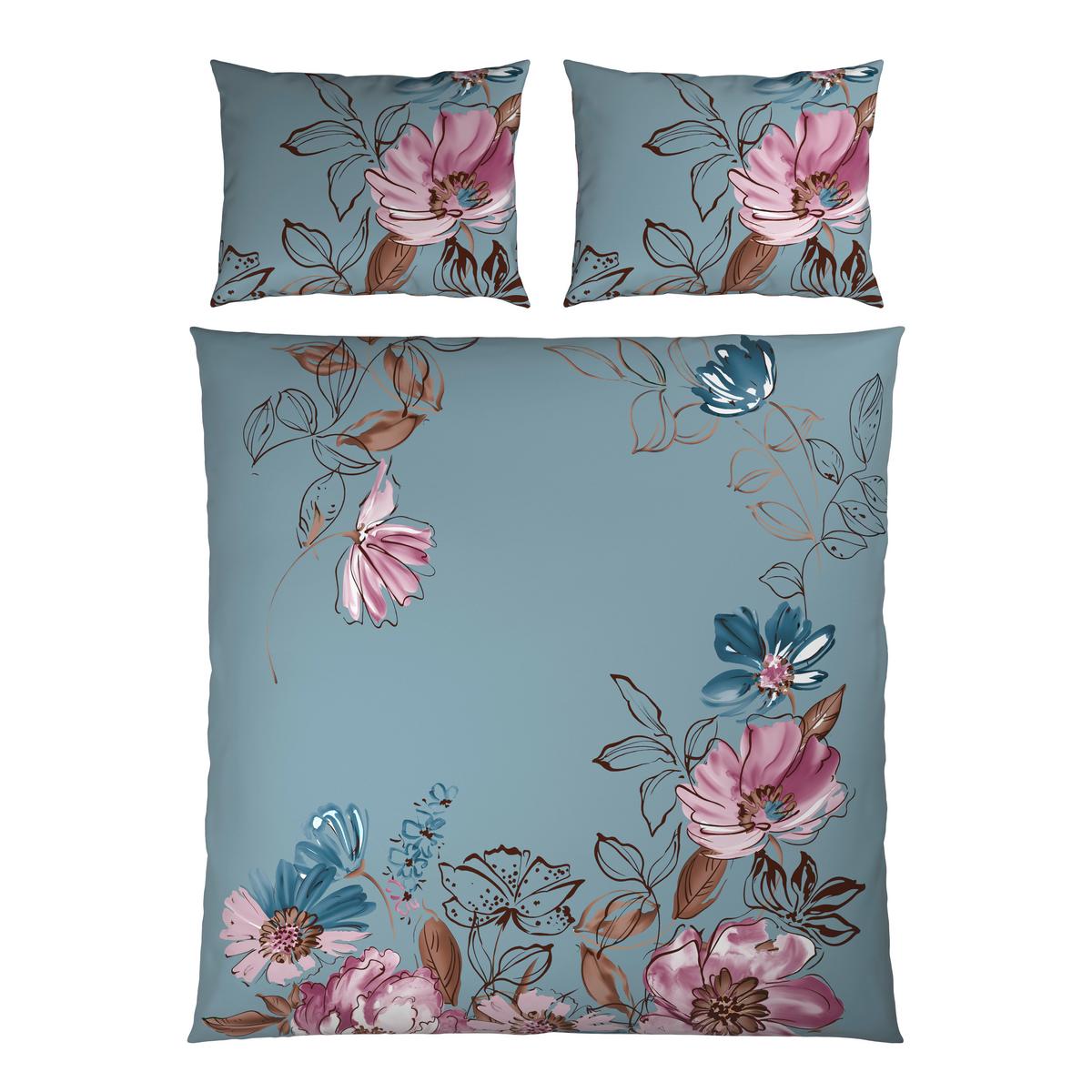Lenjerie de pat Toulon,cca. 200x220/2x50x70 cm - albastru, Modern, textil (200/220cm) - Mömax