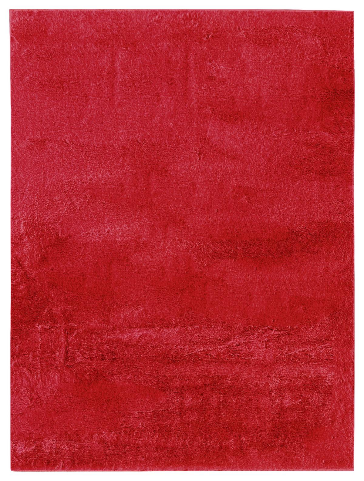 Kunstfell Caroline 4 Rot ca. 200x290cm - Rot, MODERN, Textil (200/290cm) - Mömax