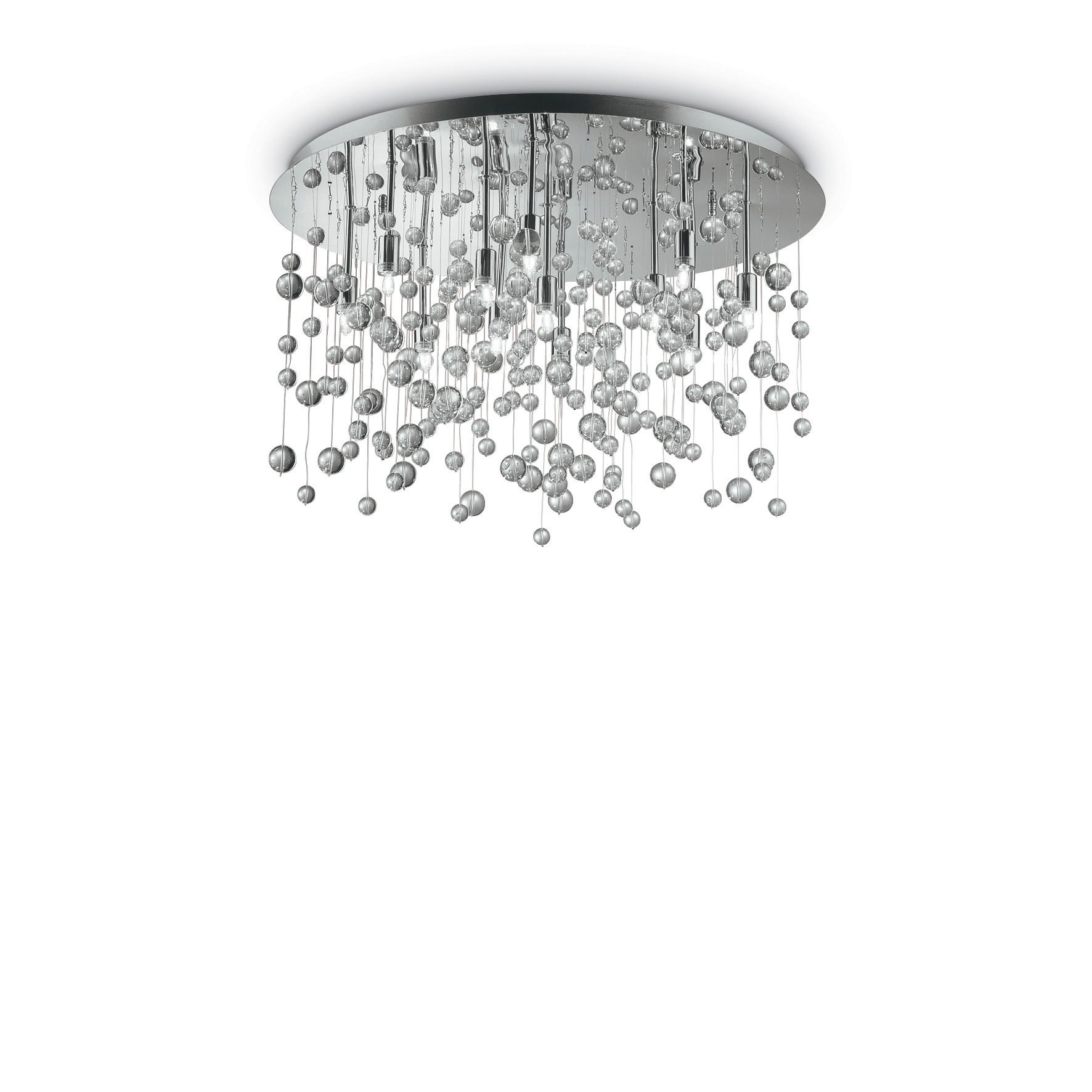 LAMPA SUFITOWA 022239 NEVE PL12 CROMO - kolor chromowy, Lifestyle, metal/szkło (63/31,5cm)