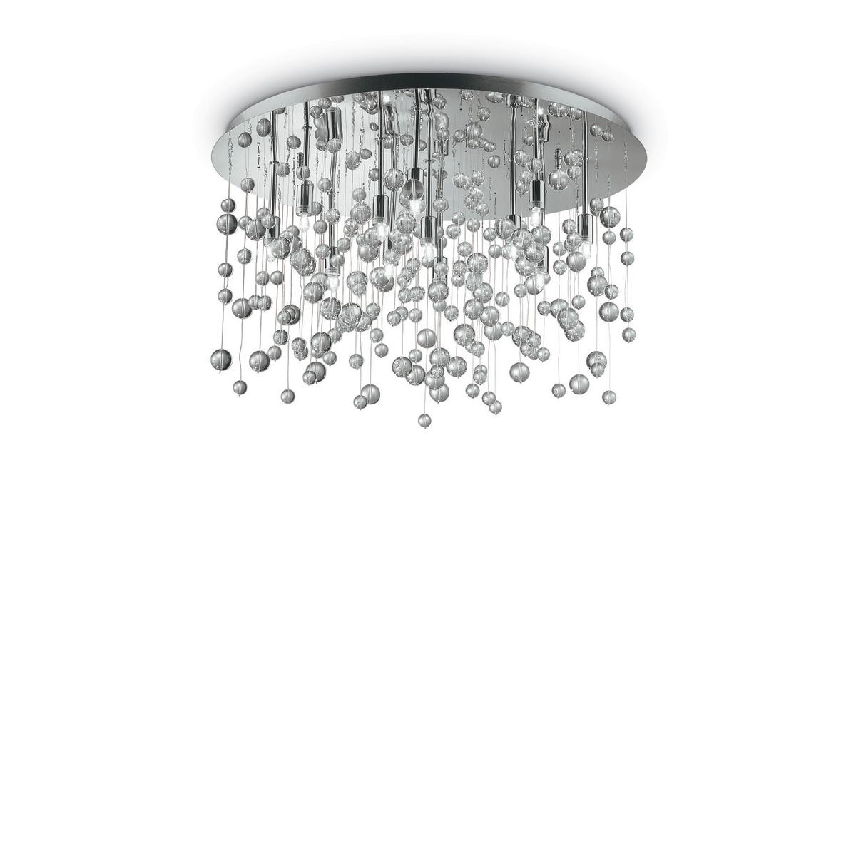 LAMPA SUFITOWA 022239 NEVE PL12 CROMO - kolor chromowy, Lifestyle, metal/szkło (63/31,5cm)
