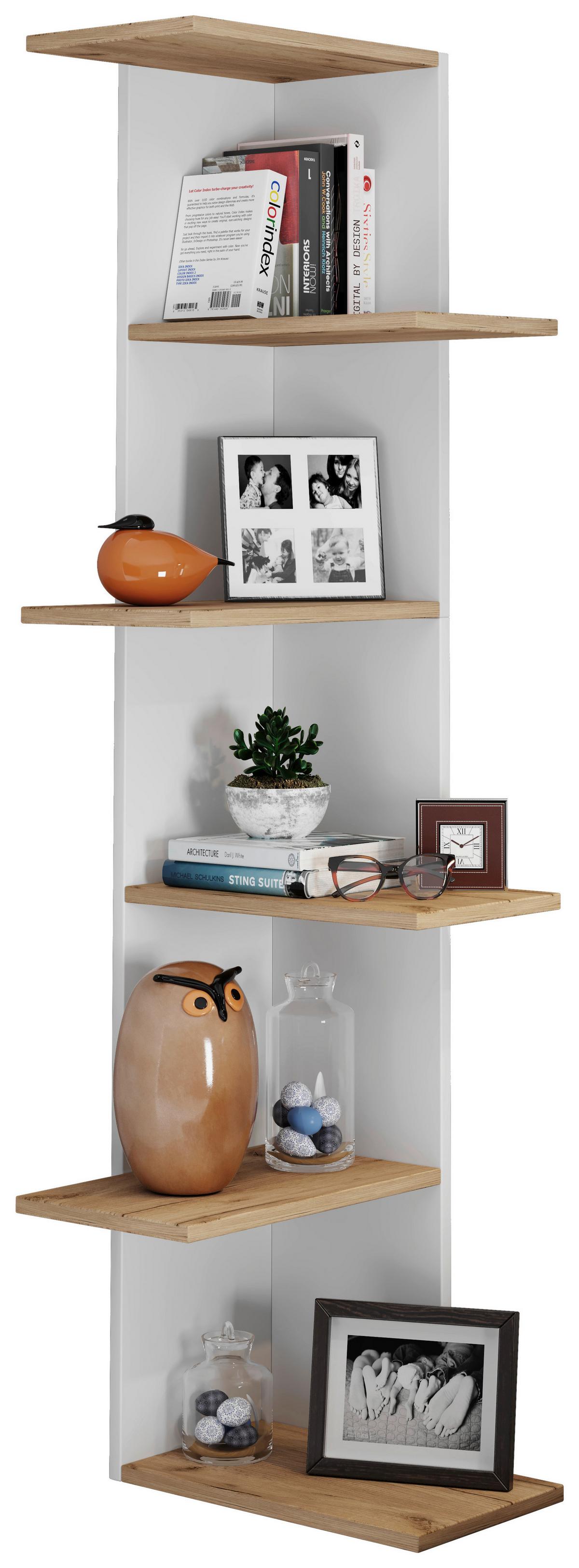 ECKREGAL BALOS XL - Honigeiche/Weiss, Lifestyle, Holzwerkstoff (37/140/37cm) - MID.YOU
