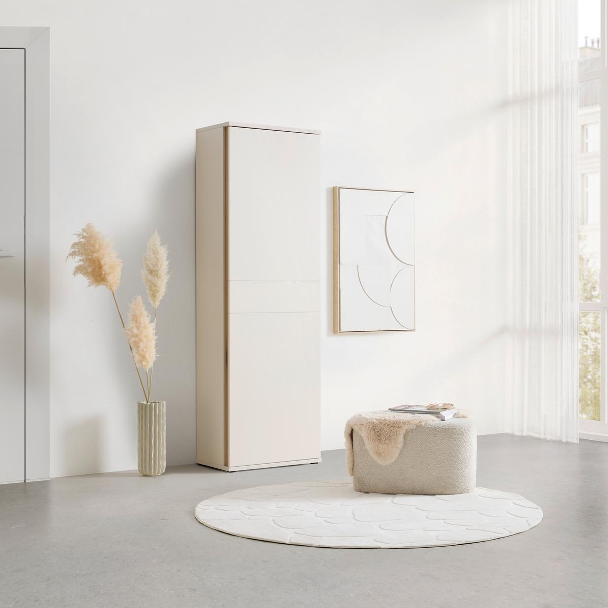 Večnamenska Omara Antonio -Exklusiv- - črna/barve hrasta, Moderno, umetna masa/leseni material (61/190/38cm) - Mömax