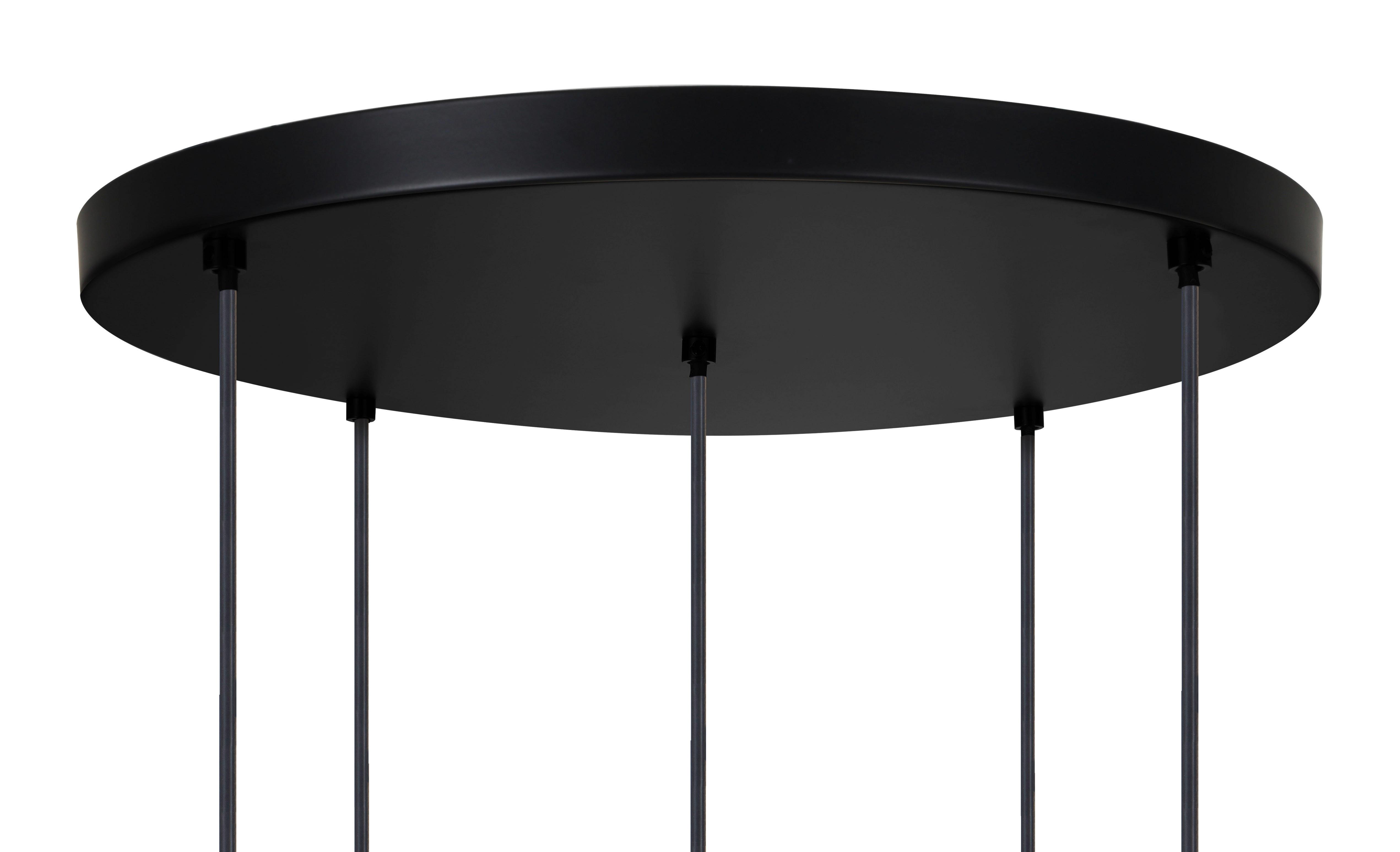 HÄNGLAMPA SCHER - vit/svart, Modern, metall/glas (54/57,5/150cm)
