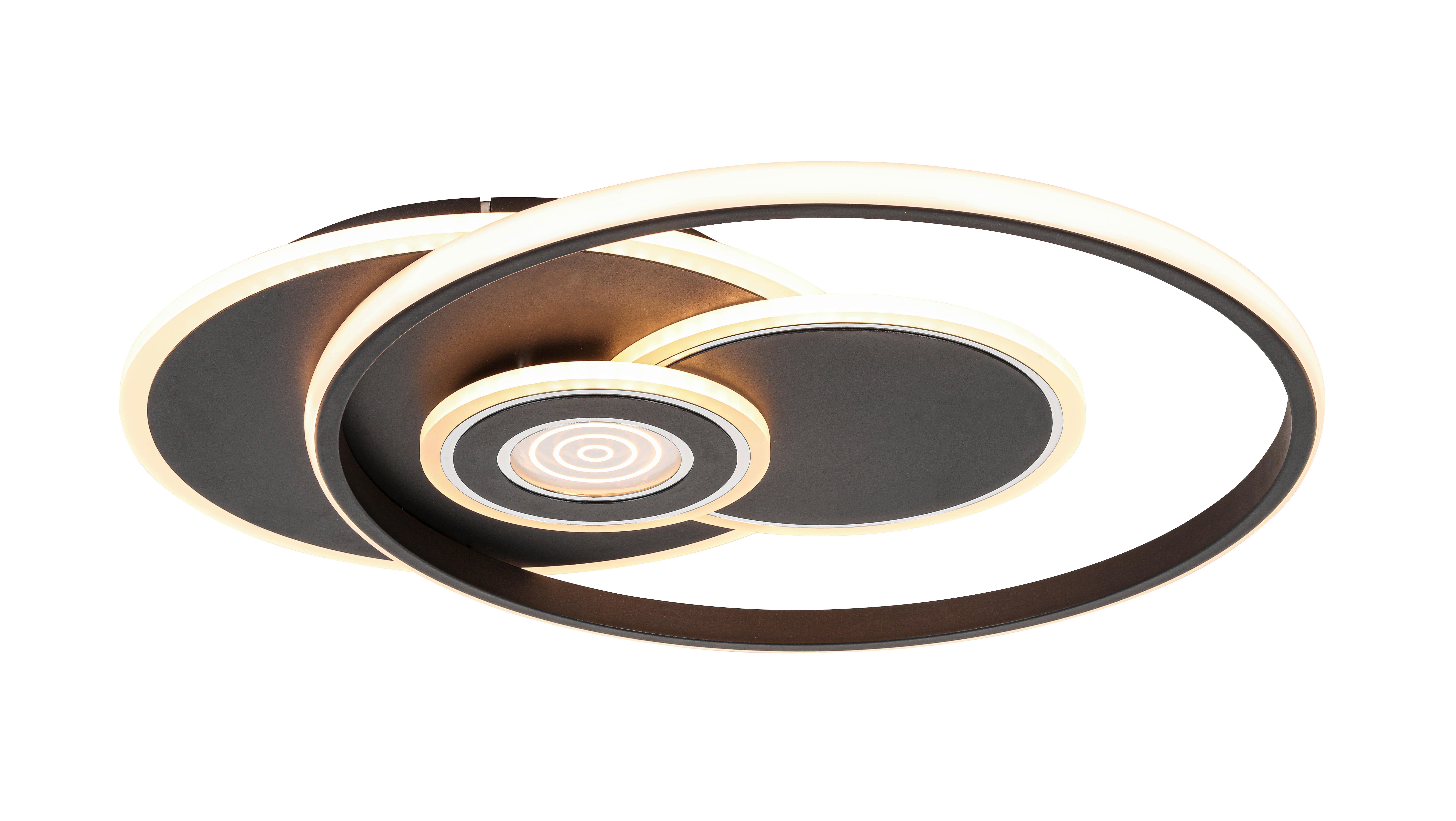 LAMPA SUFITOWA LED LINO *SBN*SH* - czarny/biały, Design, tworzywo sztuczne/metal (54,5/46/6cm) - Novel