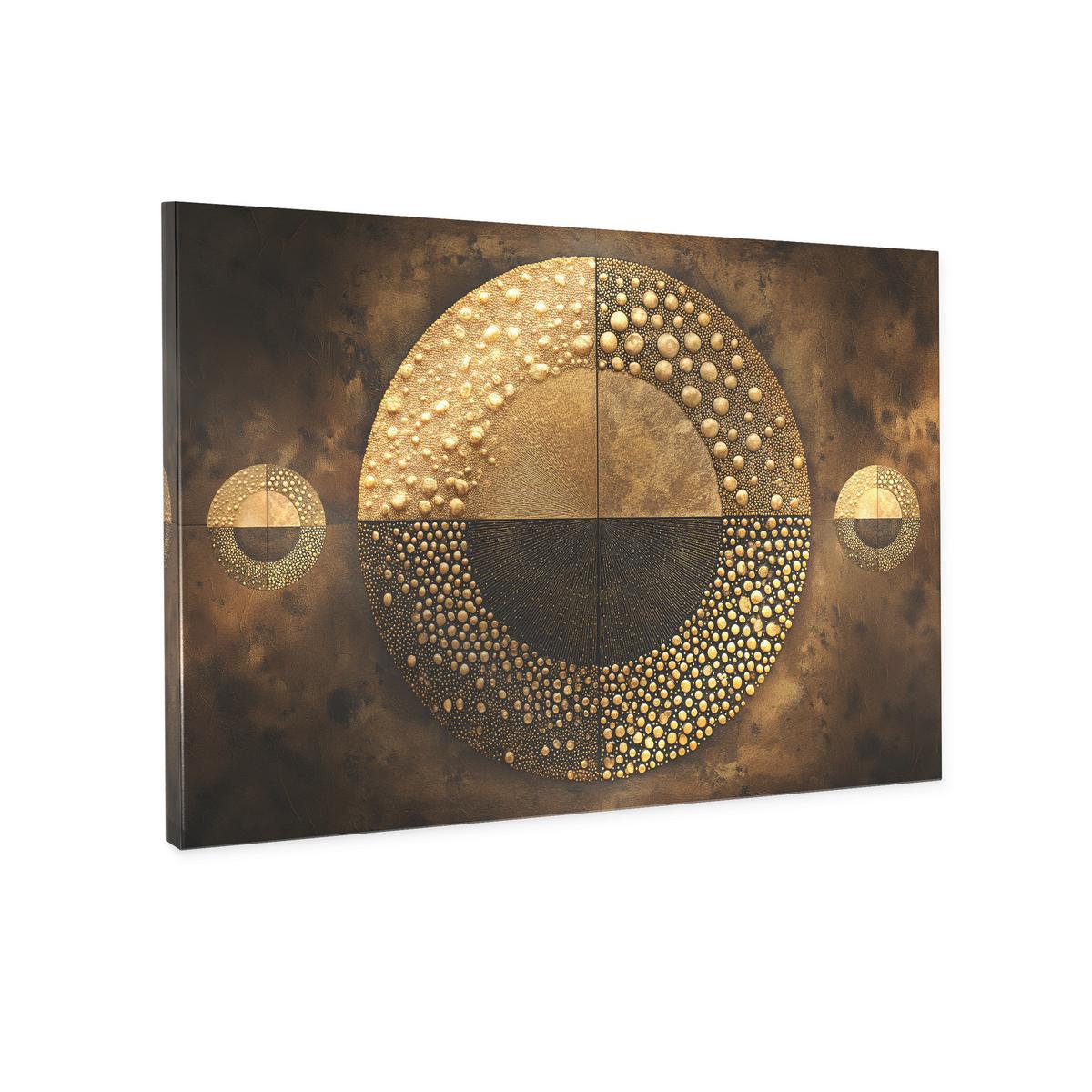 Leinwandbild Silver Braun/Goldfarben - Goldfarben/Braun, Holzwerkstoff/Textil (120/80cm) - Mömax