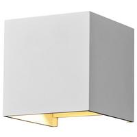 Außenwandleuchte Fulton Weiß max. 6 Watt - Weiß, Trend, Metall (10/10/10cm) - MAYTONI