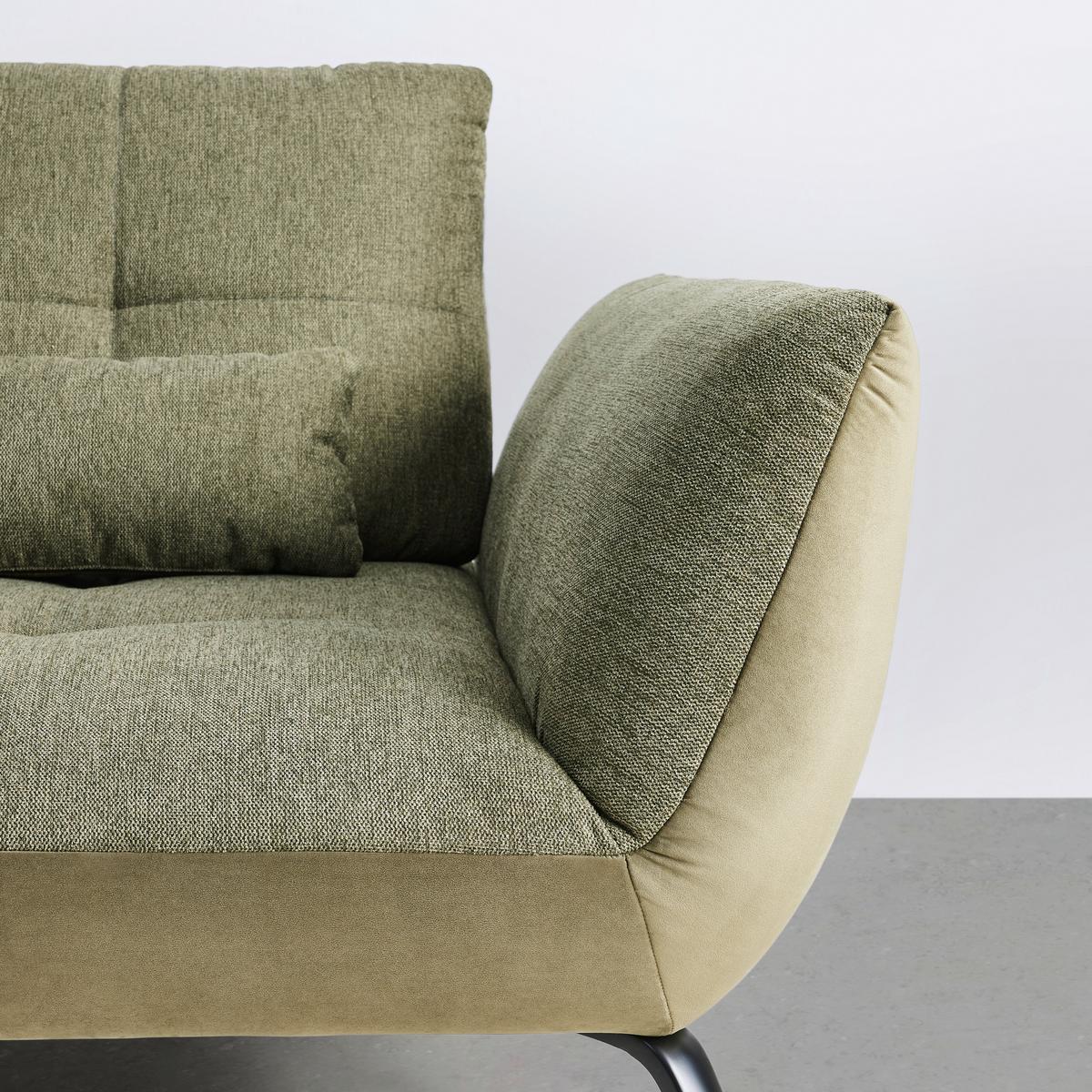 Sedežna Garnitura Trendy, Olivno Zelena - črna/olivno zelena , Moderno, kovina/tekstil (250/310cm) - Premium Living