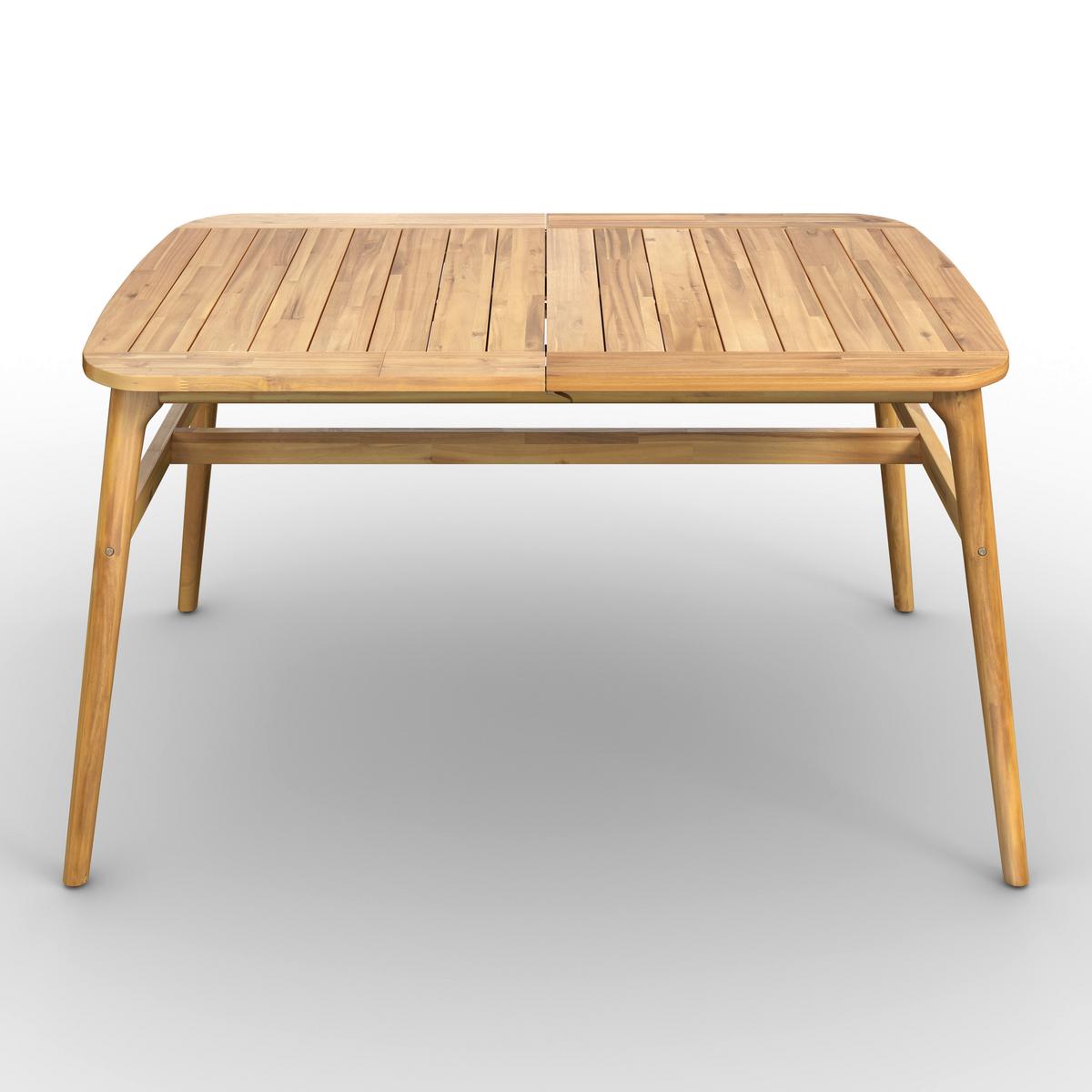 Vrtna Miza Nicola, Barva Tikovine, 160-200x90 - barva tikovine, Moderno, les (160-200/100/76cm) - Bessagi Garden