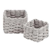 Kosárszett Franz - szürke, Konventionell, papír (11/7.5/11cm) - Modern Living