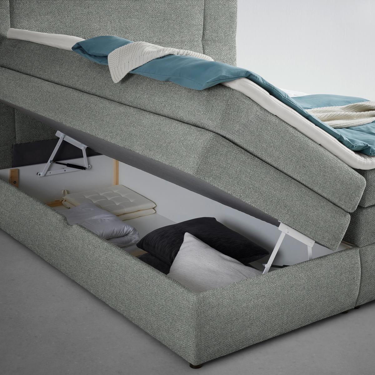 Boxspring Krevet Palace - siva, Konvencionalno, tekstil/plastika (160/200cm) - Premium Living