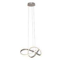 LAMPA WISZĄCA LED INDIGO - kolor chromowy, Design, tworzywo sztuczne/metal (55/150cm) - Dieter Knoll