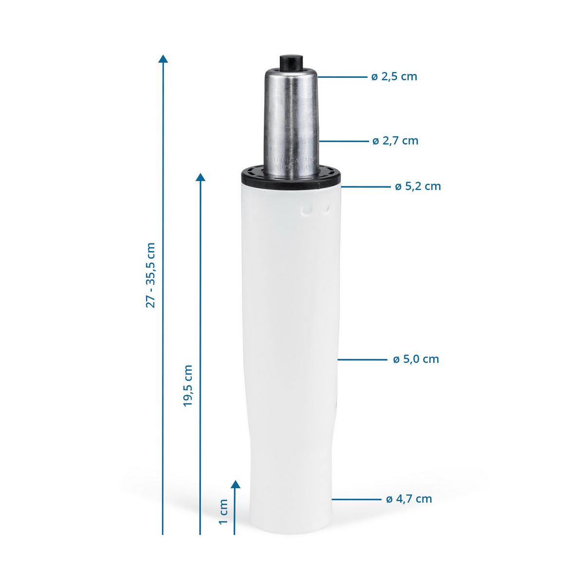 Dodatek Za Pisarniški Stolček Gf-M, Bela - bela, Basics, kovina (5,2/27-35,5/5,2cm) - MID.YOU