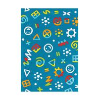 KINDERTEPPICH SPIRIT GLOWY 3146 BLAU110X160 - Blau, Design, Textil (110/160cm) - Kayoom